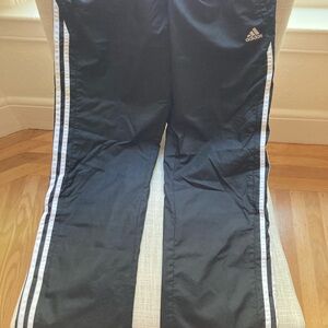 Adidas Black Track Pants Streamlined Athletic Style